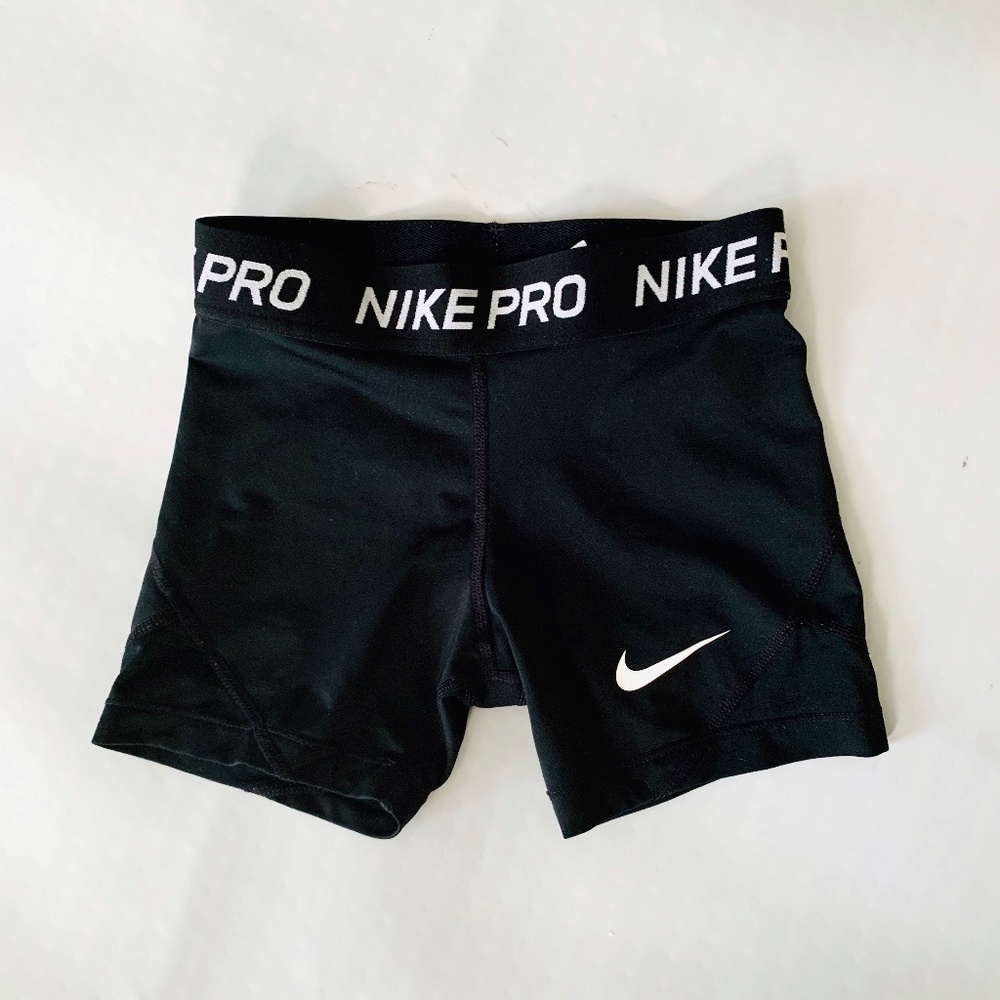 Nike Pro (Youth) Logo Allover Girls Shorts